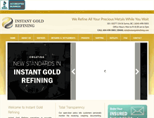 Tablet Screenshot of instantgoldrefining.com